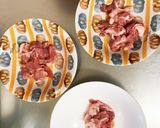 天津飯の餡炒め味豚こま大根青椒肉絲風作り方2写真
