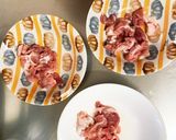 天津飯の餡炒め味豚こま大根青椒肉絲風作り方3写真