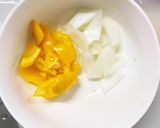 天津飯の餡炒め味豚こま大根青椒肉絲風作り方5写真