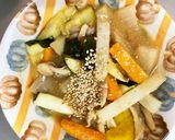 天津飯の餡炒め味豚こま大根青椒肉絲風作り方17写真