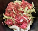 【ホットクック2.4L】牛丼の具作り方1写真