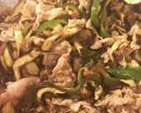 酸っぱピリ辛！豚ナスピーマン炒め丼作り方5写真