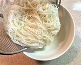 鶏肉としめじのかきたまあんかけにゅうめん作り方5写真