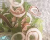 簡単・みょうがを使ったイカとネギの酢味噌作り方7写真
