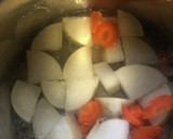 だいこんとごぼうと鶏肉の煮物作り方1写真