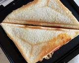 ハムチーズ&きゅうりのホットサンド♡作り方4写真