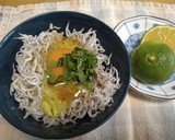 かぼすと刻み海苔と卵の簡単絶品しらす丼　作り方4写真