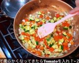 海外の朝ご飯。夏野菜と卵で簡単フリタッタ作り方3写真