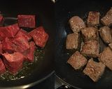 牛もも肉とイチジクの赤ワイン煮込み作り方2写真