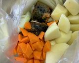 ポリ袋でさばとじゃがいもの味噌煮作り方2写真