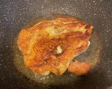 皮パリパリ鳥もも肉、やかん乗せ焼き?笑作り方3写真