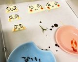 お祝いに【だるまさん】ごはん作り方1写真