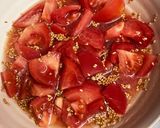 美味しすぎるトマトのだしまろ酢ごま和え♡作り方3写真