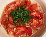 美味しすぎるトマトのだしまろ酢ごま和え♡作り方4写真