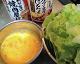 フライパン２つで(笑)豚とレタスの卵炒め作り方1写真