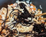 味付け簡単#切干大根とヒジキの油揚げ巾着作り方6写真