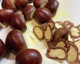 生栗の剥き方〜ターメリック〜煮るまで〜作り方1写真