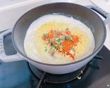 水を豆乳に変えるだけのロゼ辛ラーメン作り方1写真