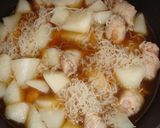 豚こまクルクル♪大根の煮物作り方4写真