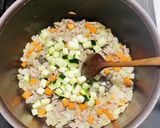 オートミールと野菜の豆乳クリームリゾット作り方3写真