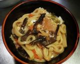 山の恵み楢茸煮込うどん❨(@≧↺≦@)❩作り方5写真
