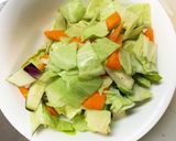 隙間埋キャベツ茄子彩野菜洋風温野菜サラダ作り方6写真