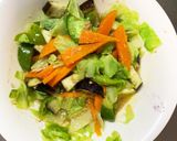 隙間埋キャベツ茄子彩野菜洋風温野菜サラダ作り方9写真