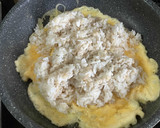 簡単・美味しい！鮭そぼろのもち麦炒飯♬作り方4写真