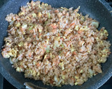 簡単・美味しい！鮭そぼろのもち麦炒飯♬作り方7写真