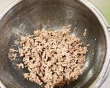 ナスと合挽の味噌汁作り方3写真