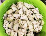 ナスと合挽の味噌汁作り方4写真