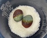 ピータンエビ粥作り方1写真