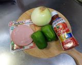 トマトジュースで作る甘くないナポリタン作り方1写真