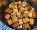 簡単！厚揚げ煮。紅ショウガを乗せて作り方6写真