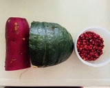小豆とかぼちゃとさつまいもの旨煮おやつ？作り方1写真