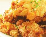 〖鶏のから揚げ 明太子×マヨたまソース〗作り方9写真