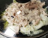 ワンパン　豚バラとキャベツの酒蒸し作り方2写真