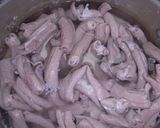 圧力鍋でモツの下茹で方法作り方1写真