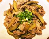 タップリなすと豚肉のしょうが焼き作り方4写真
