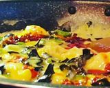 卵とキクラゲのおかず辣油炒め。作り方3写真
