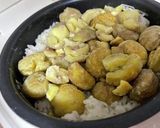 蒸し栗で栗ご飯作り方2写真