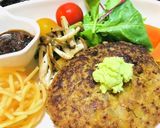 わさびハンバーグディナーメニュー作り方4写真