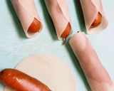 ウインナーの羽チーズロール作り方1写真