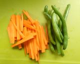 野菜と油あげの豚肉ロール煮作り方1写真