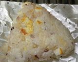 笹だよりで作るチーズ焼きおにぎり作り方3写真