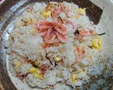 簡単!ごま油香る桜エビ炒飯作り方3写真