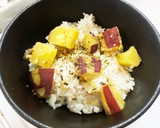 さつまいもご飯　わさびふりかけ作り方10写真