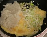 猫チャーハン(鰹節と長ネギのチャーハン)作り方5写真