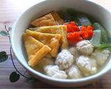 mちゃんこ鍋風鶏団子スープ作り方6写真