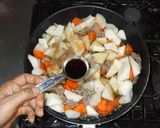 大根ひき肉の煮物♪簡単胃腹部の膨満感痛み作り方8写真